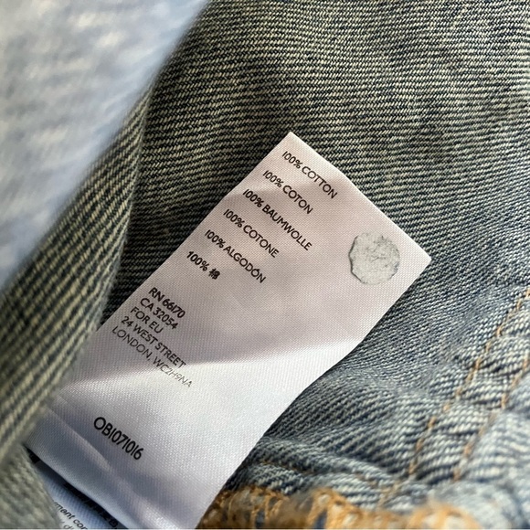 Free People Cargo Avenue Denim Utility Mini Skirt size 29 - Picture 8 of 8